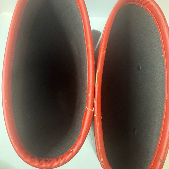 Gucci Black and Red Tall Rain Boots Size EU41 - Picture 4 of 10